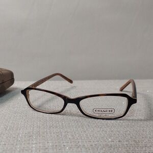 New Coach Eyeglass Frames LIZZIE 514 Brown Tortoise Full Rim 48-15-135 & Case
